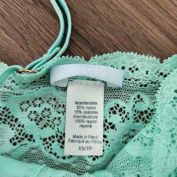 Eberjey Longline Lace Bralette Mint XS NWT - Picture 4 of 4